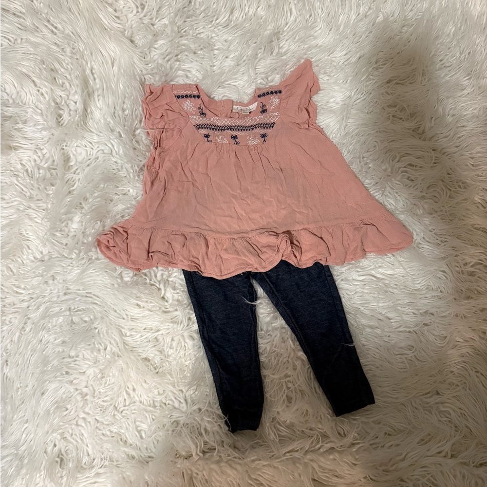 Jessica Simpson Dusty Pink Top and Pant Set